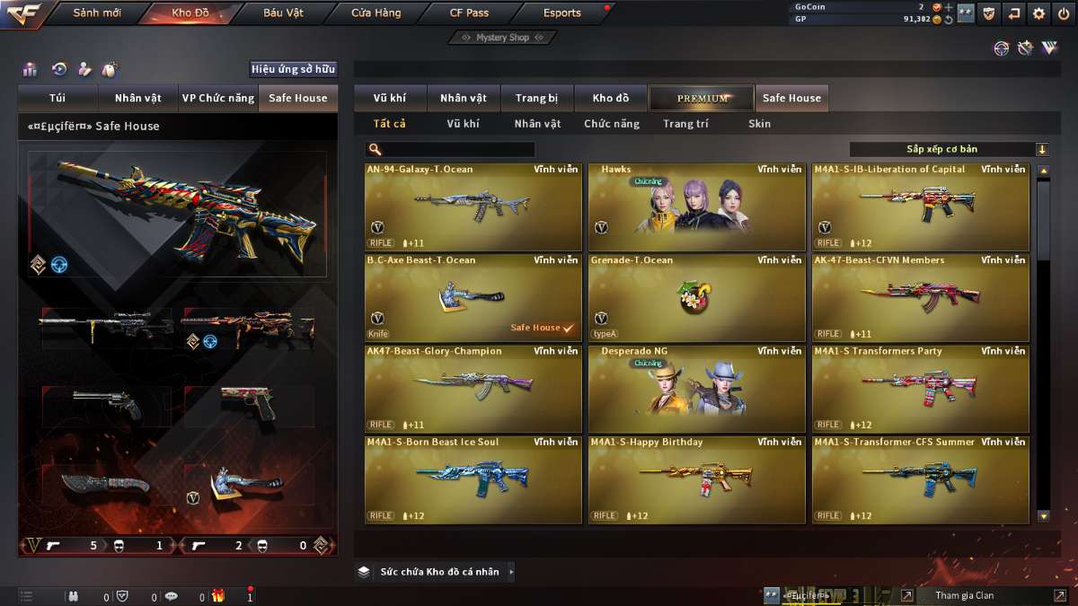 shop acc cf uy tin gia re